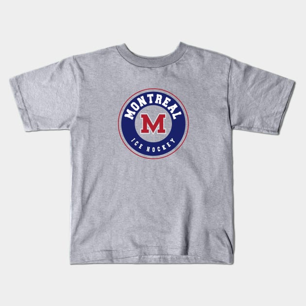 Montreal ice hockey Kids T-Shirt by BVHstudio